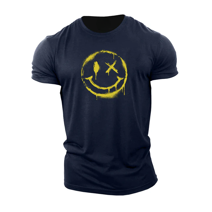 Spray Paint Smiley T-Shirt