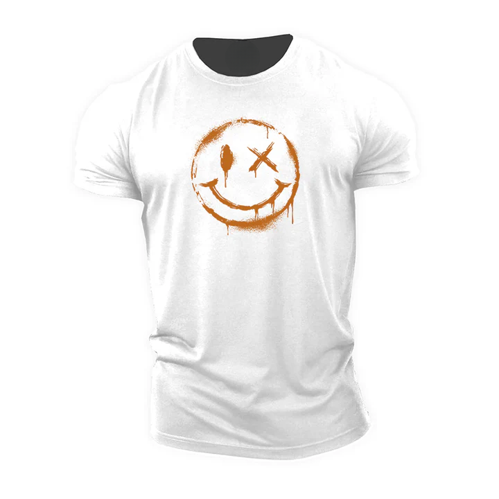 Spray Paint Smiley T-Shirt