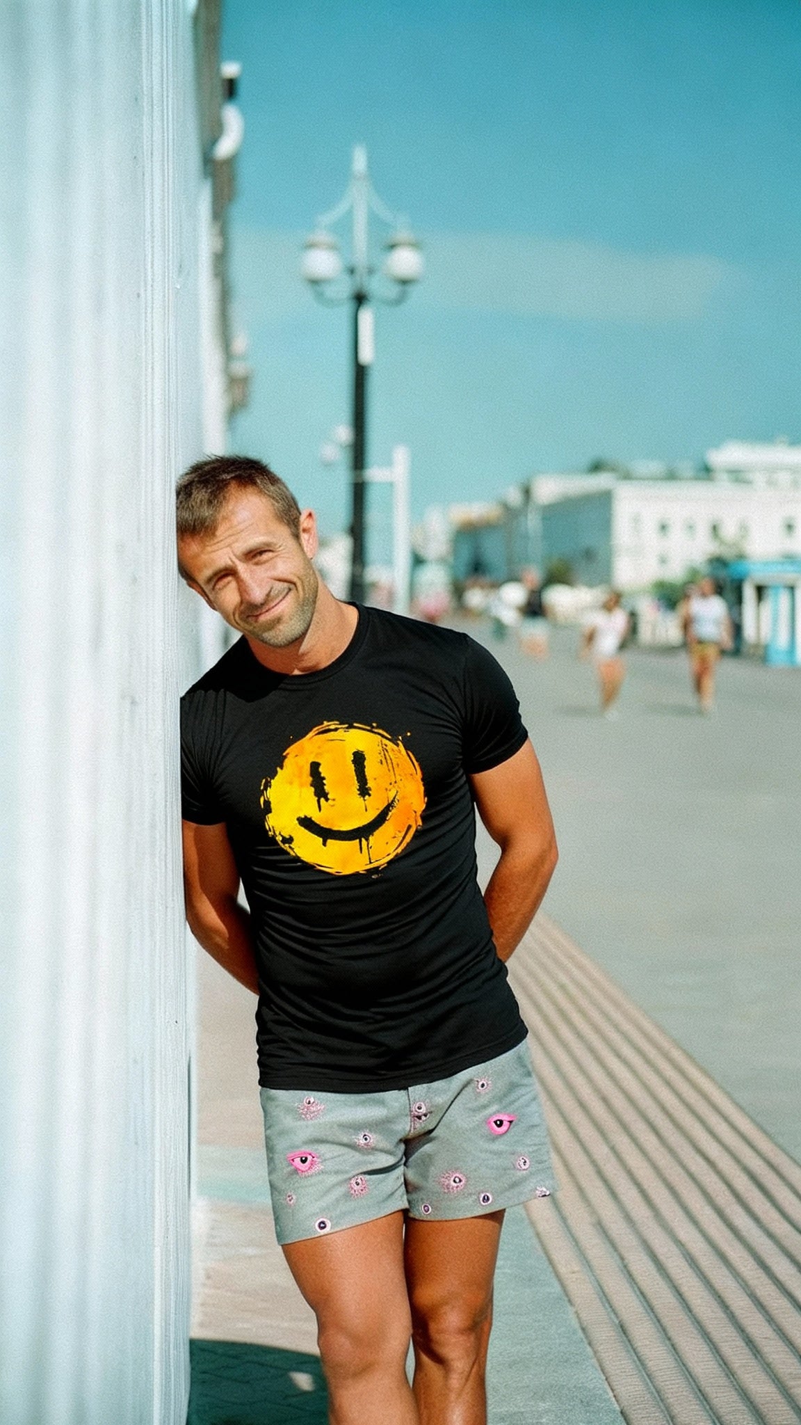 Happy Smiley T-skjorte