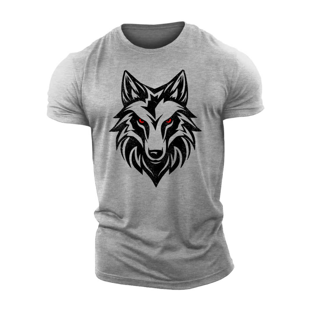 T-shirt med ulvens røde øjne