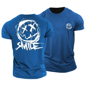 Camiseta gráfica con sonrisa