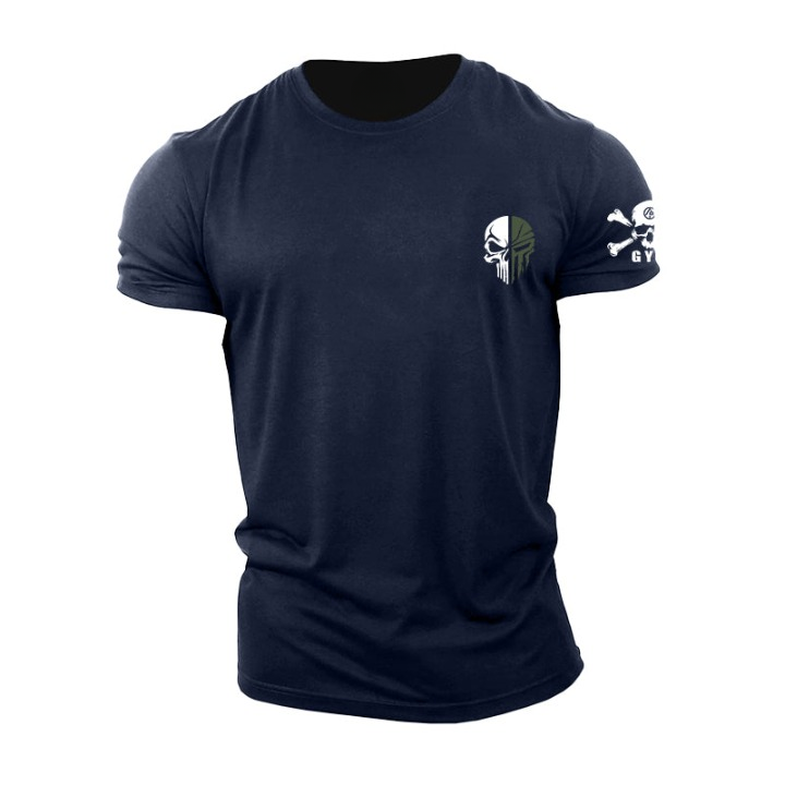 Spartan T-skjorte med militærskalle