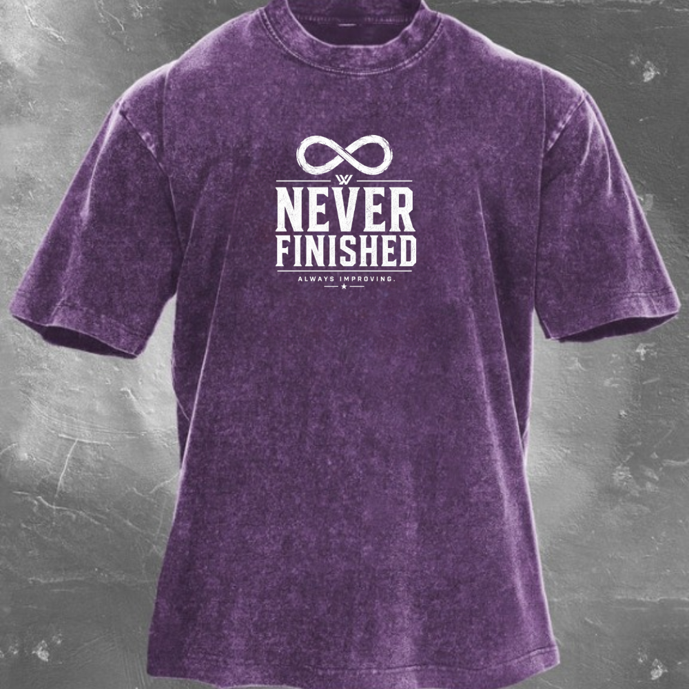 Never Finished Washed T-Shirt