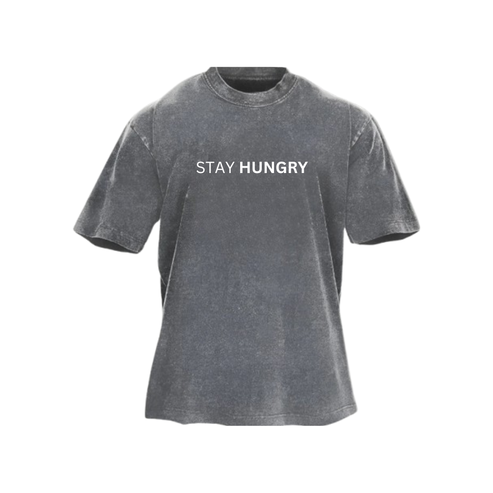 Stay Hungry vasket T-skjorte