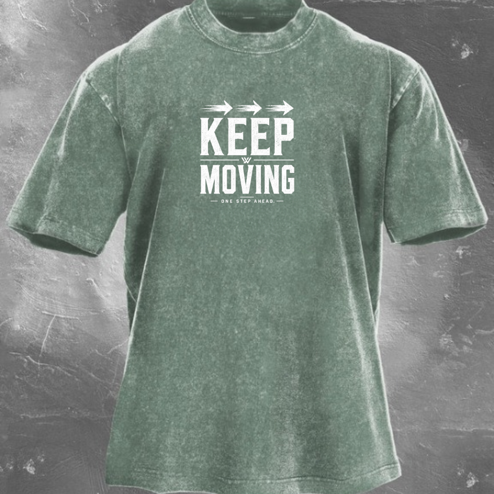 Keep Moving Washed T-Shirt