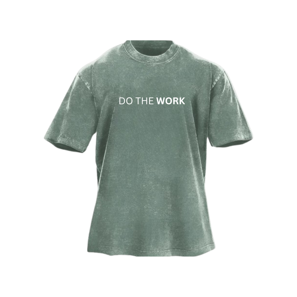 Camiseta lavada Do The Work