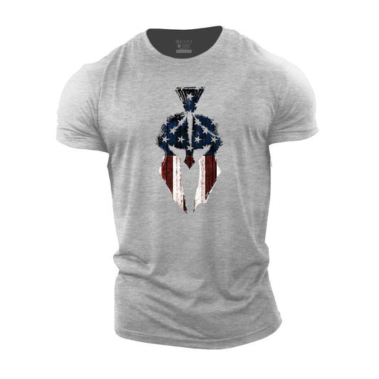 American Flag Spartan T-Shirt