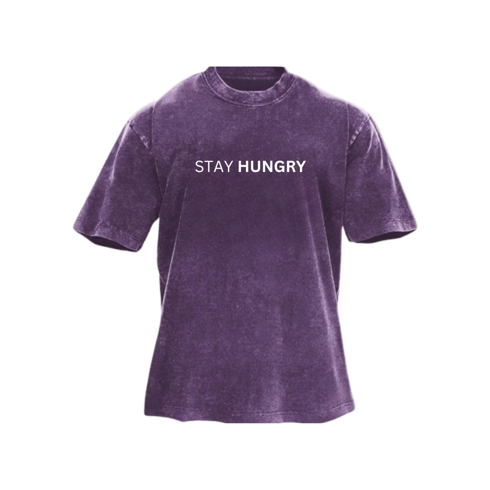 Stay Hungry vasket T-skjorte