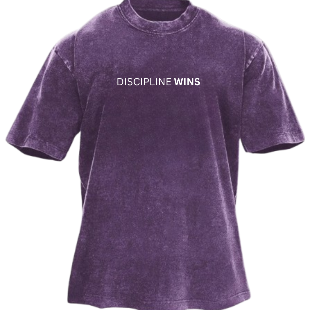 Camiseta Lavada «La Disciplina Gana»