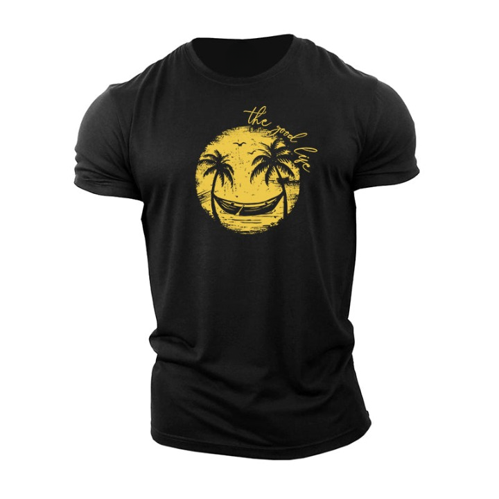 Smiley palme T-skjorte