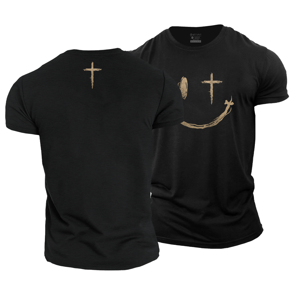 Cross Smiley Face T-Shirt