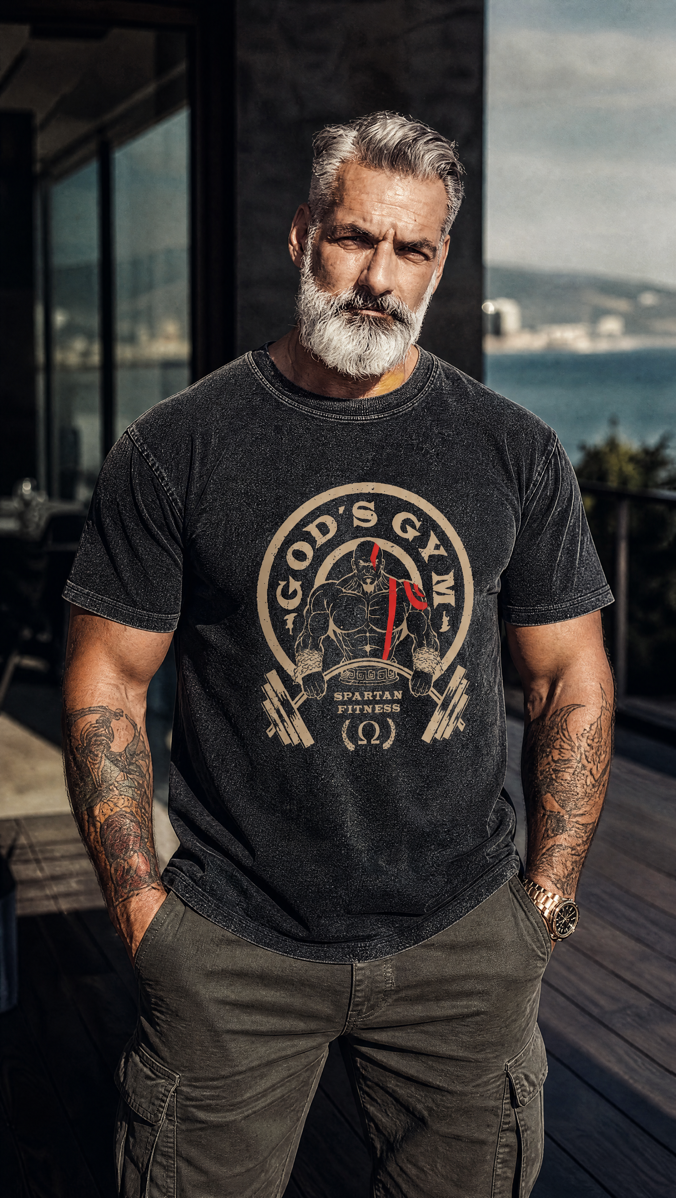 T-shirt lavata God's Gym