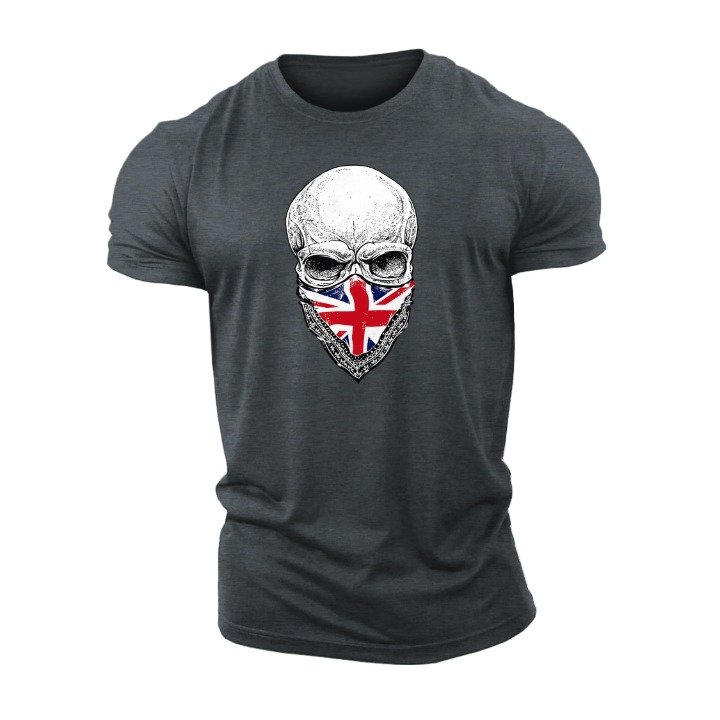 Union Jack Bandana Skull T-Shirt