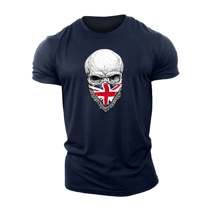 Union Jack Bandana Skull T-Shirt