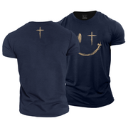 Cross Smiley Face T-Shirt