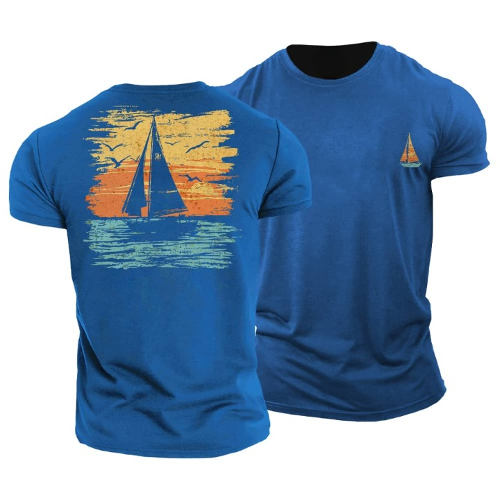 Sailing Boat Sunset T-Shirt