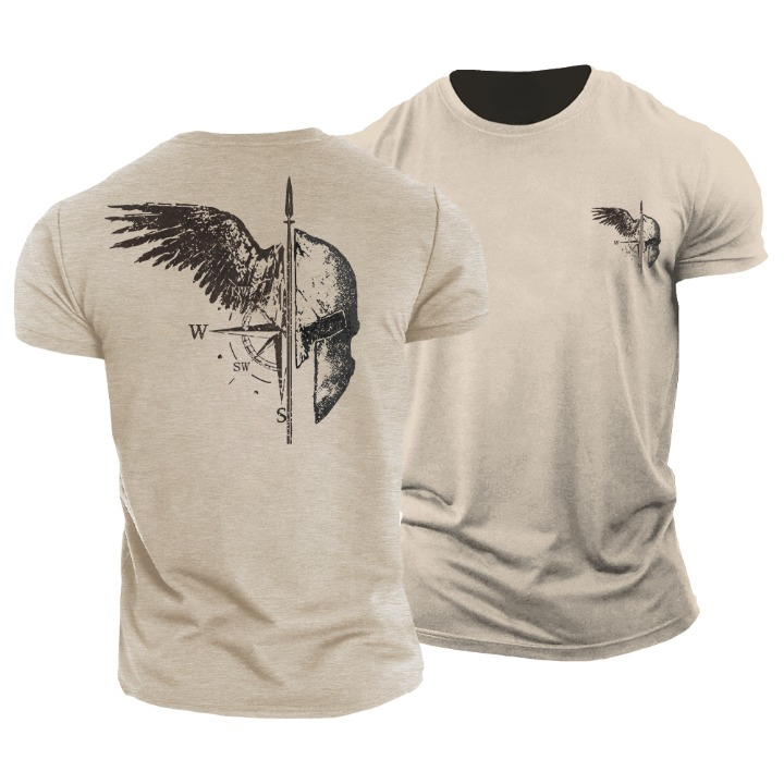 T-shirt Σπαρτιάτη Πολεμιστή με Φτερά