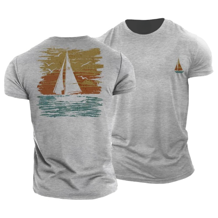 Sailing Boat Sunset T-Shirt