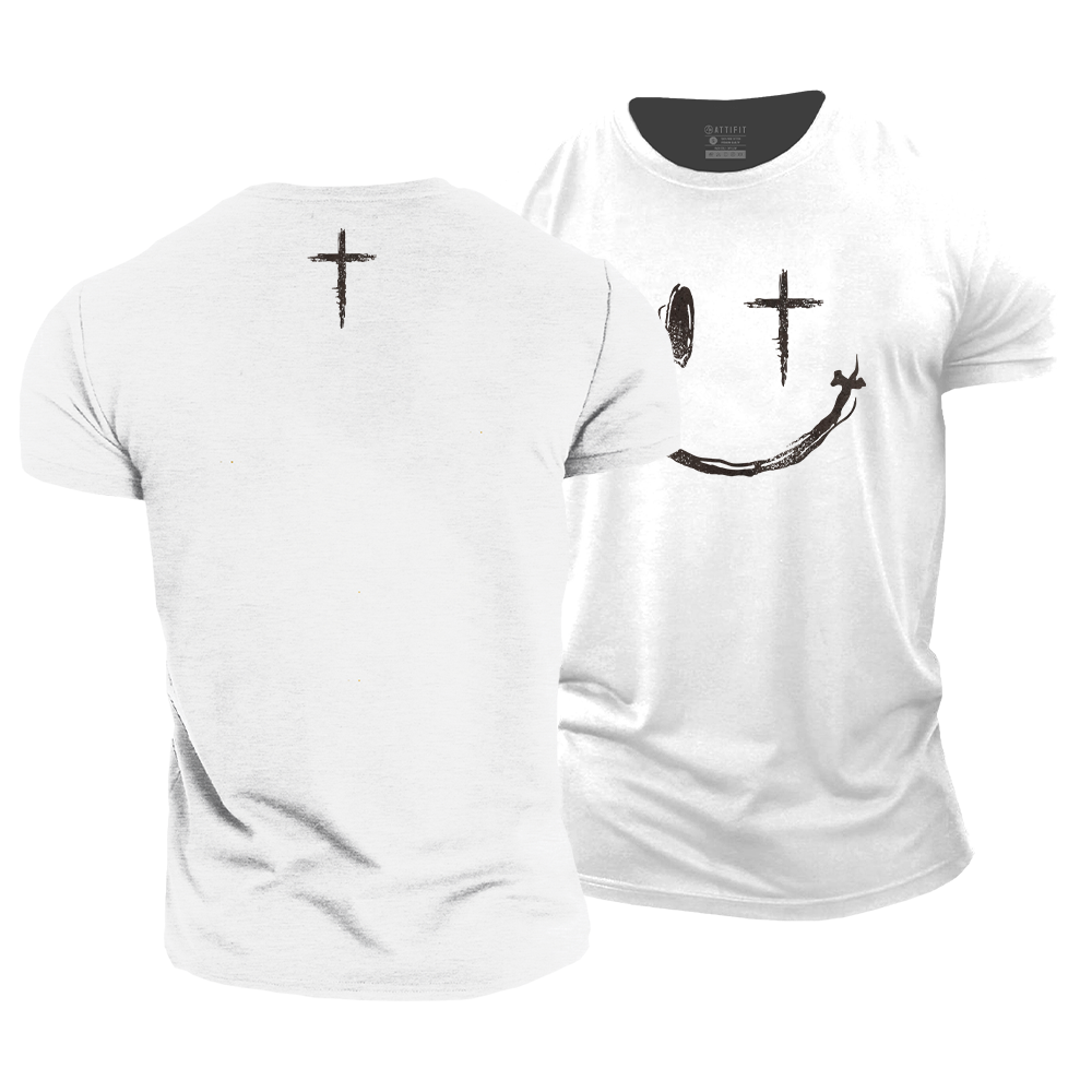 Cross Smiley Face T-Shirt