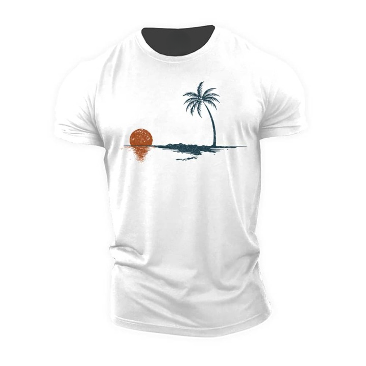 Palm Sunset Reflection T-Shirt