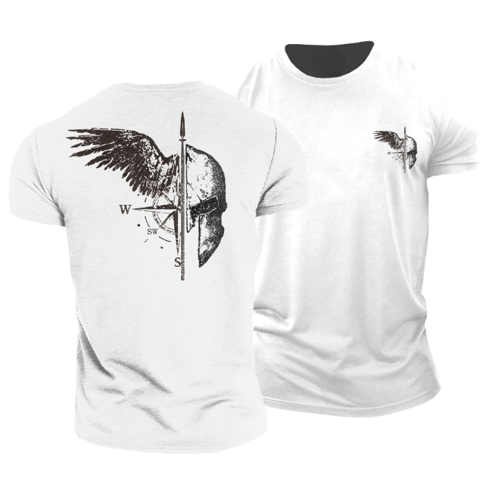 T-shirt Σπαρτιάτη Πολεμιστή με Φτερά