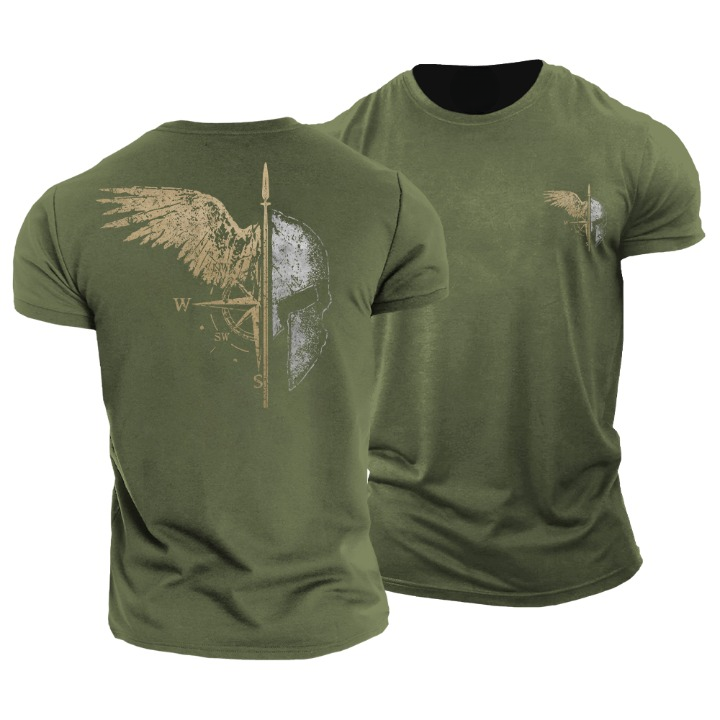 T-shirt Σπαρτιάτη Πολεμιστή με Φτερά
