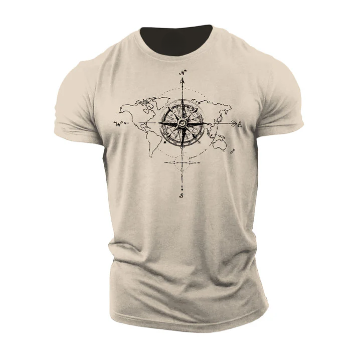 World Map Compass T-Shirt