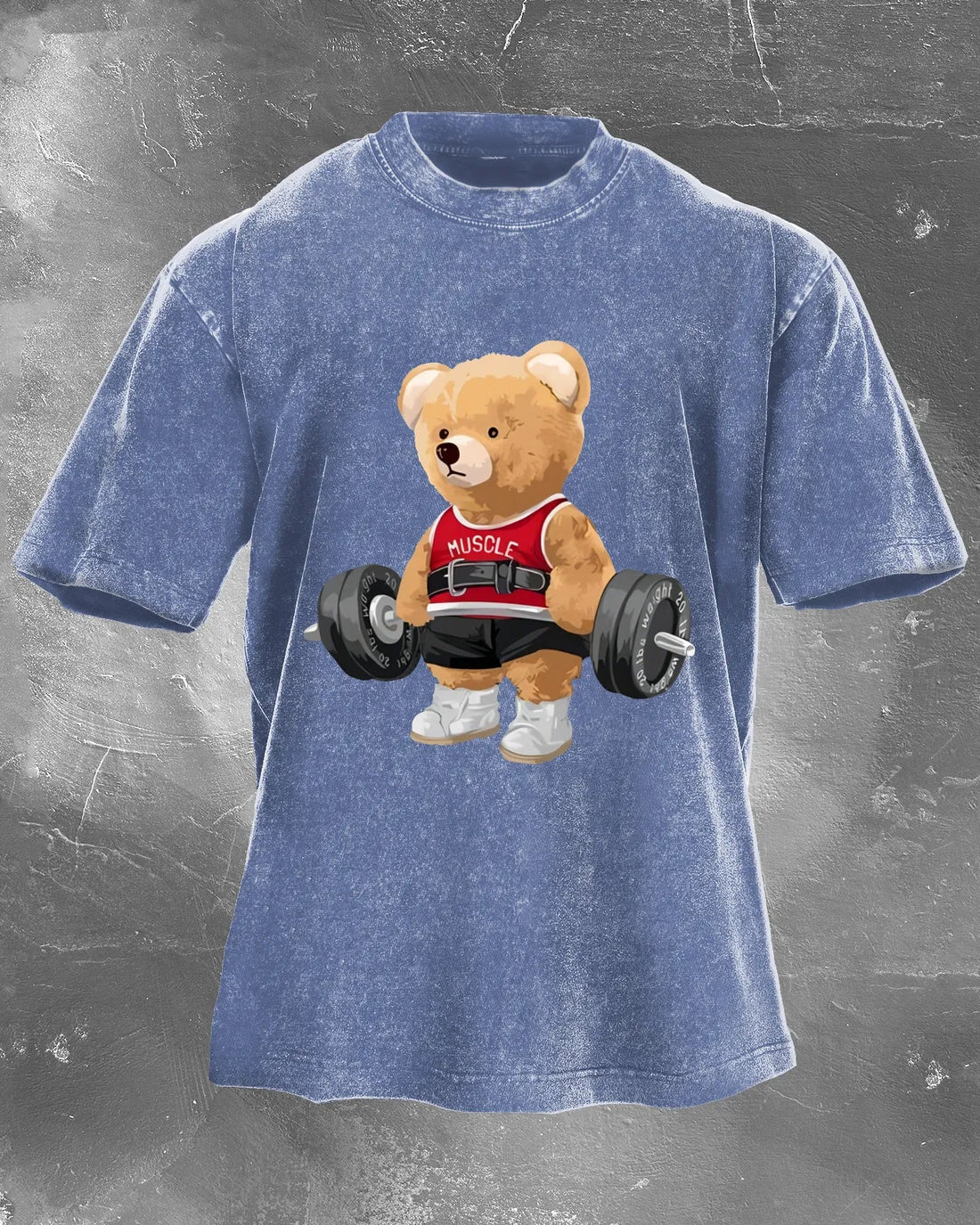 Lifting Bear Washed T-Shirt