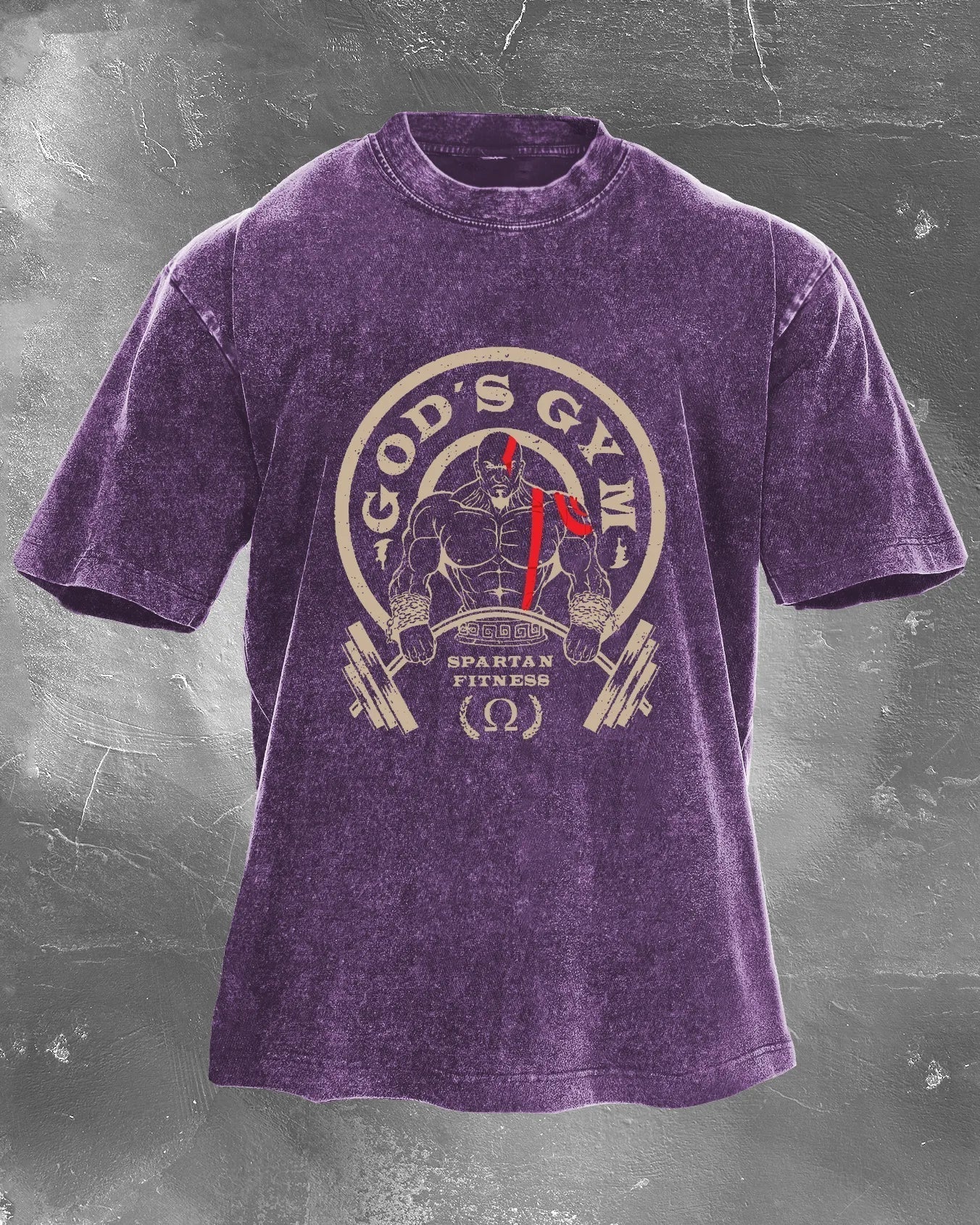 God's Gym washattu t-paita