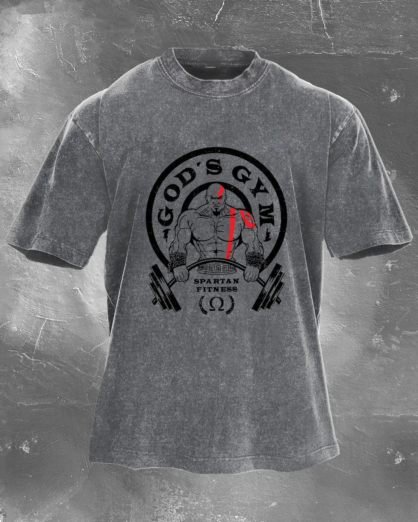 God's Gym washattu t-paita