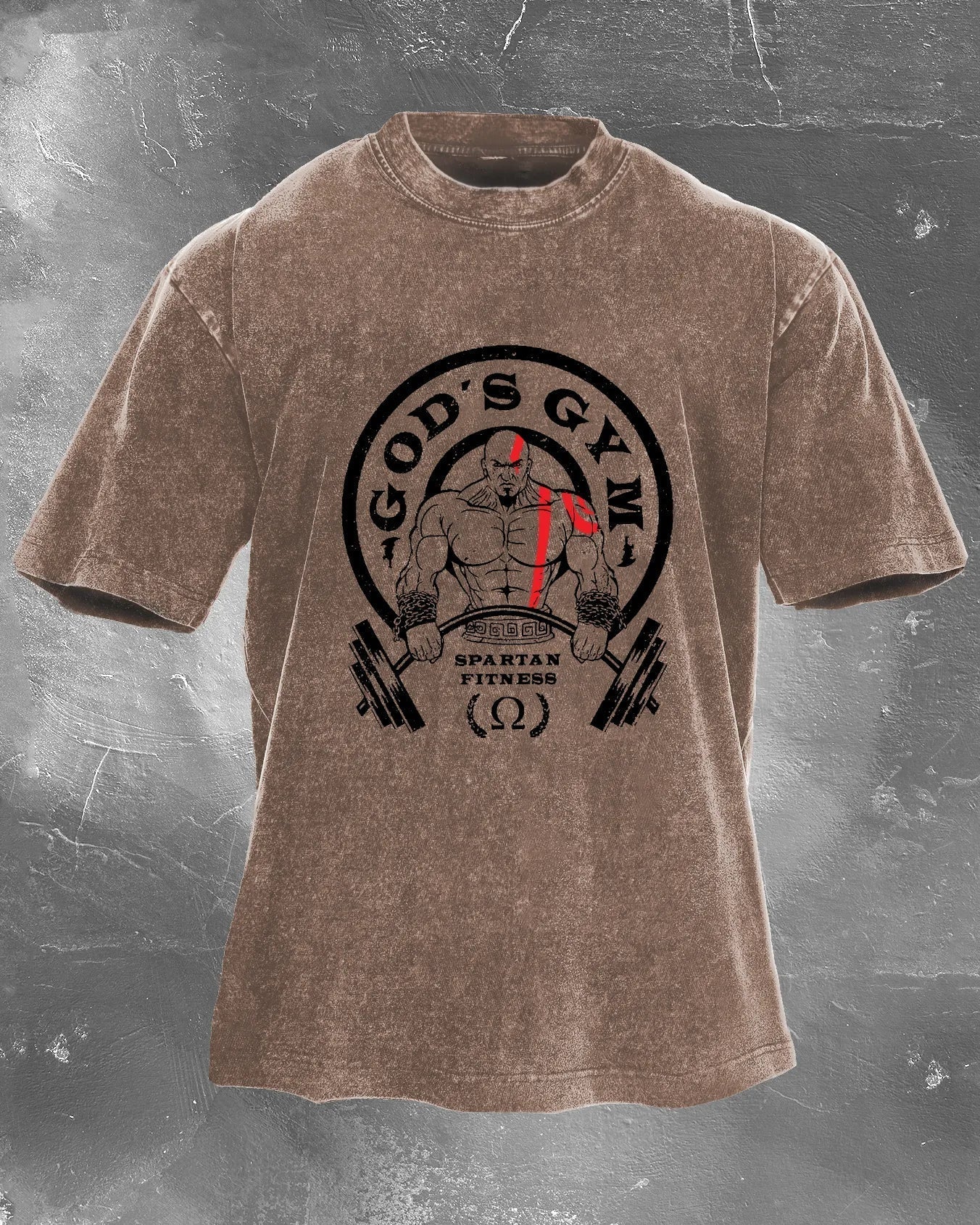 God's Gym washattu t-paita