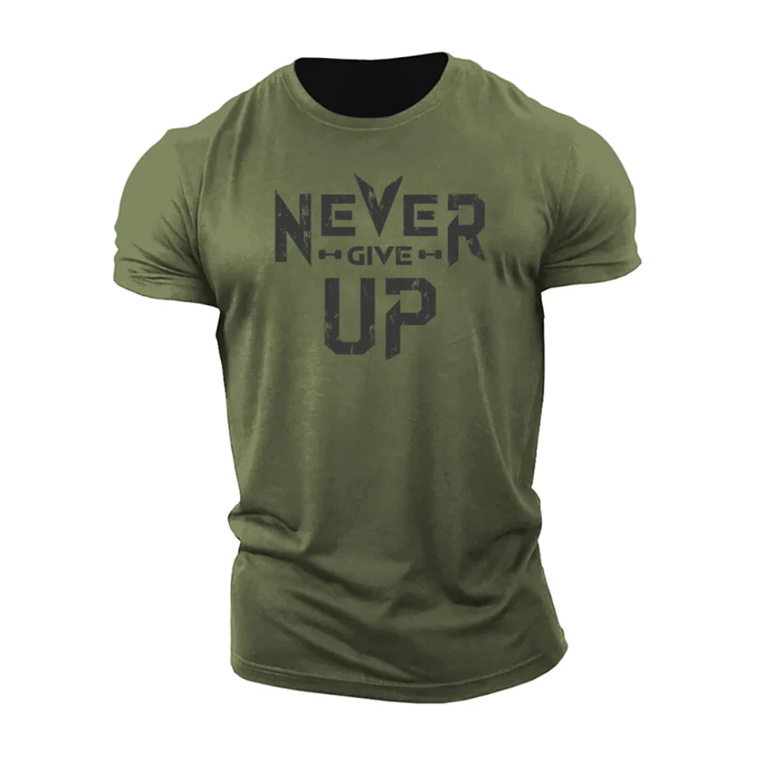 La camiseta Never Give Up