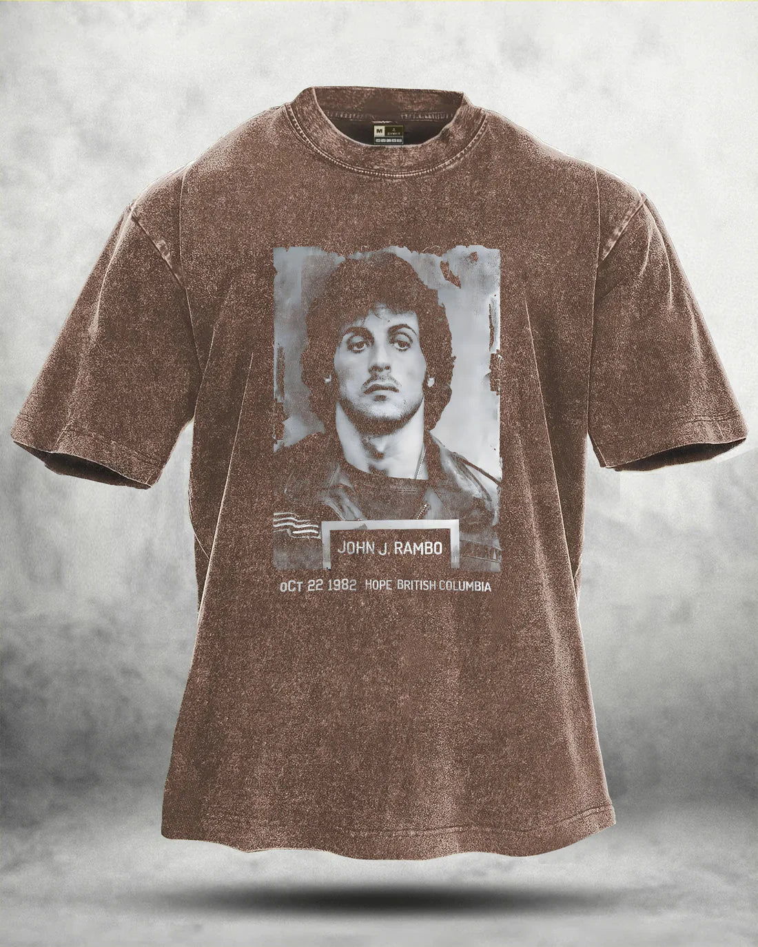 T-shirt délavé Rambo
