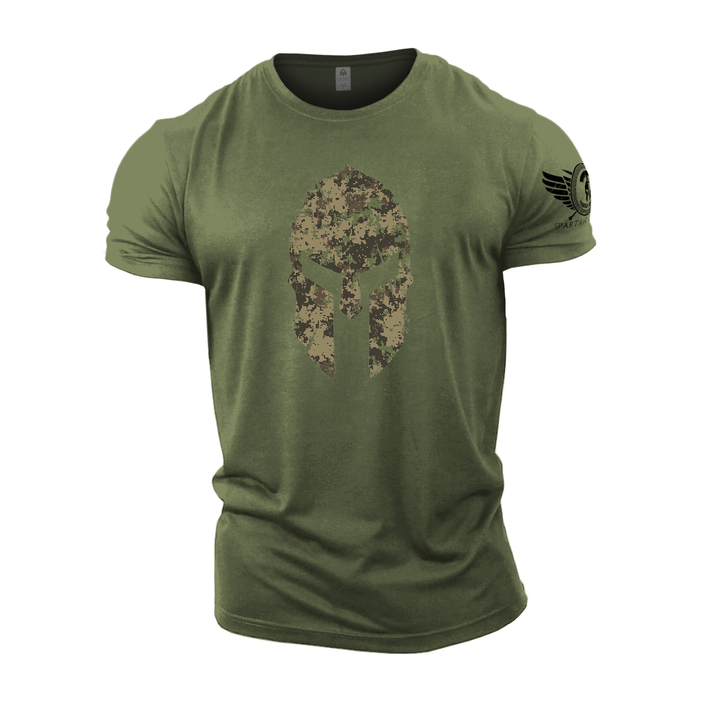 Spartan Camo Helmet T-Shirt