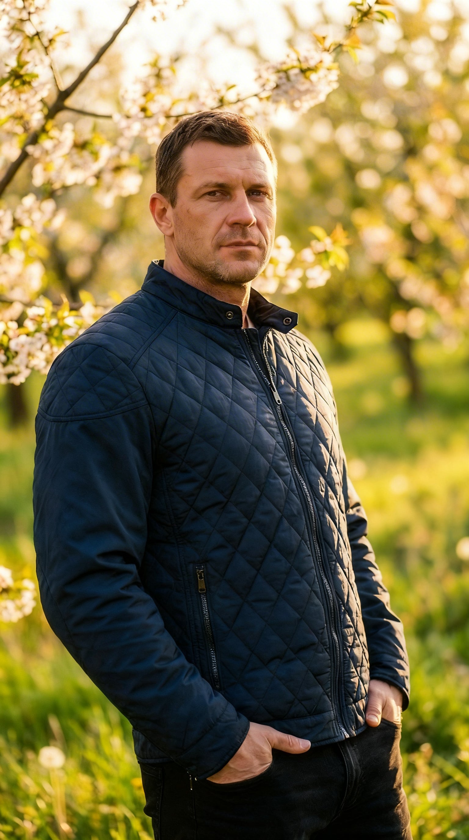 Lewis Quilted Bomber Jacket