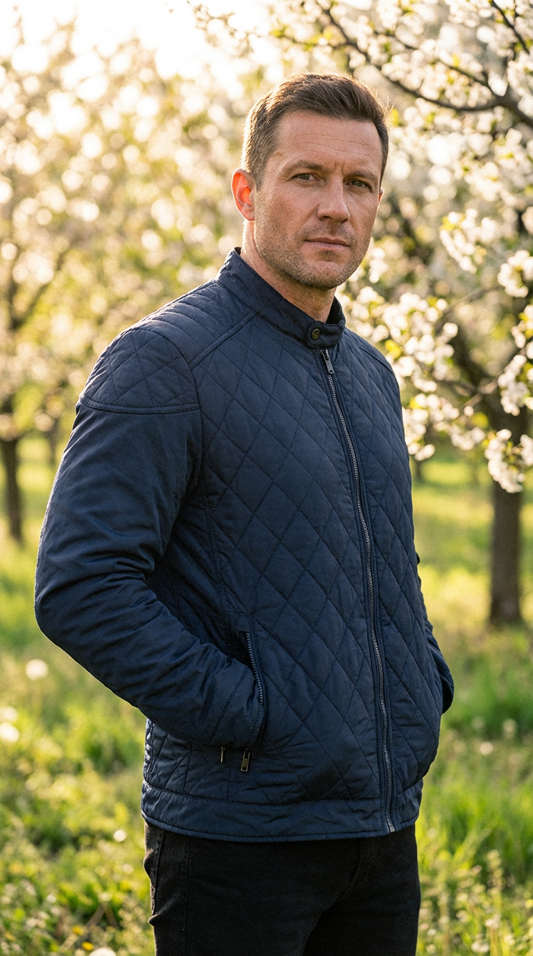 Lewis Quilted Bomber Jacket