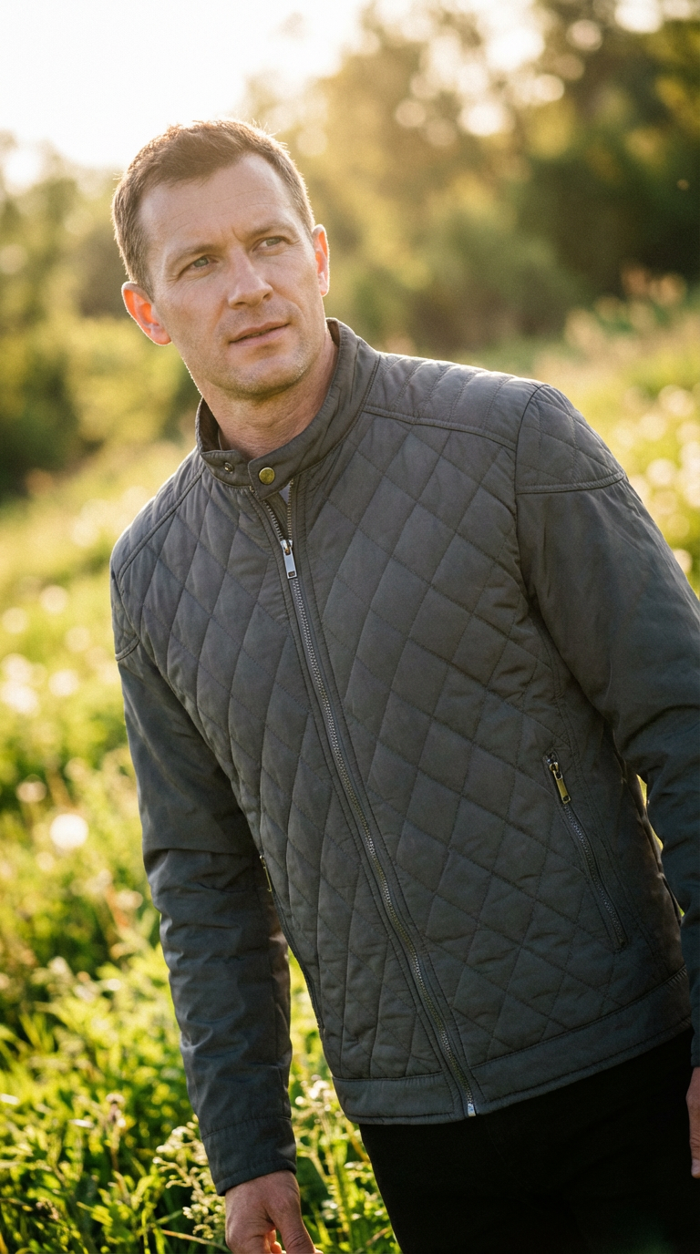 Lewis Quilted Bomber Jacket