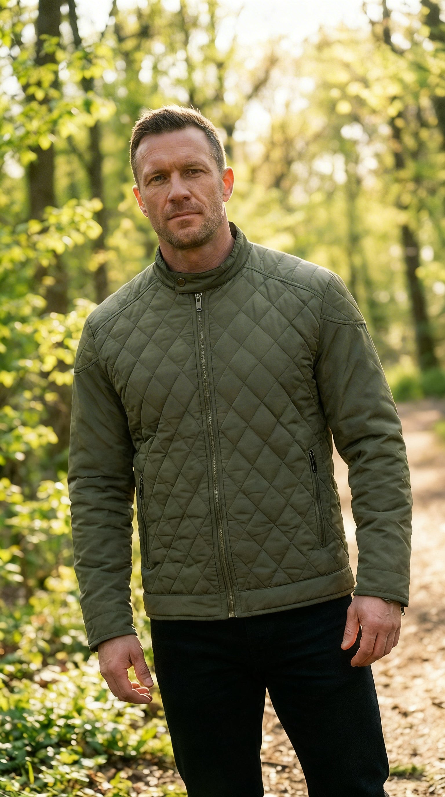 Lewis Quilted Bomber Jacket
