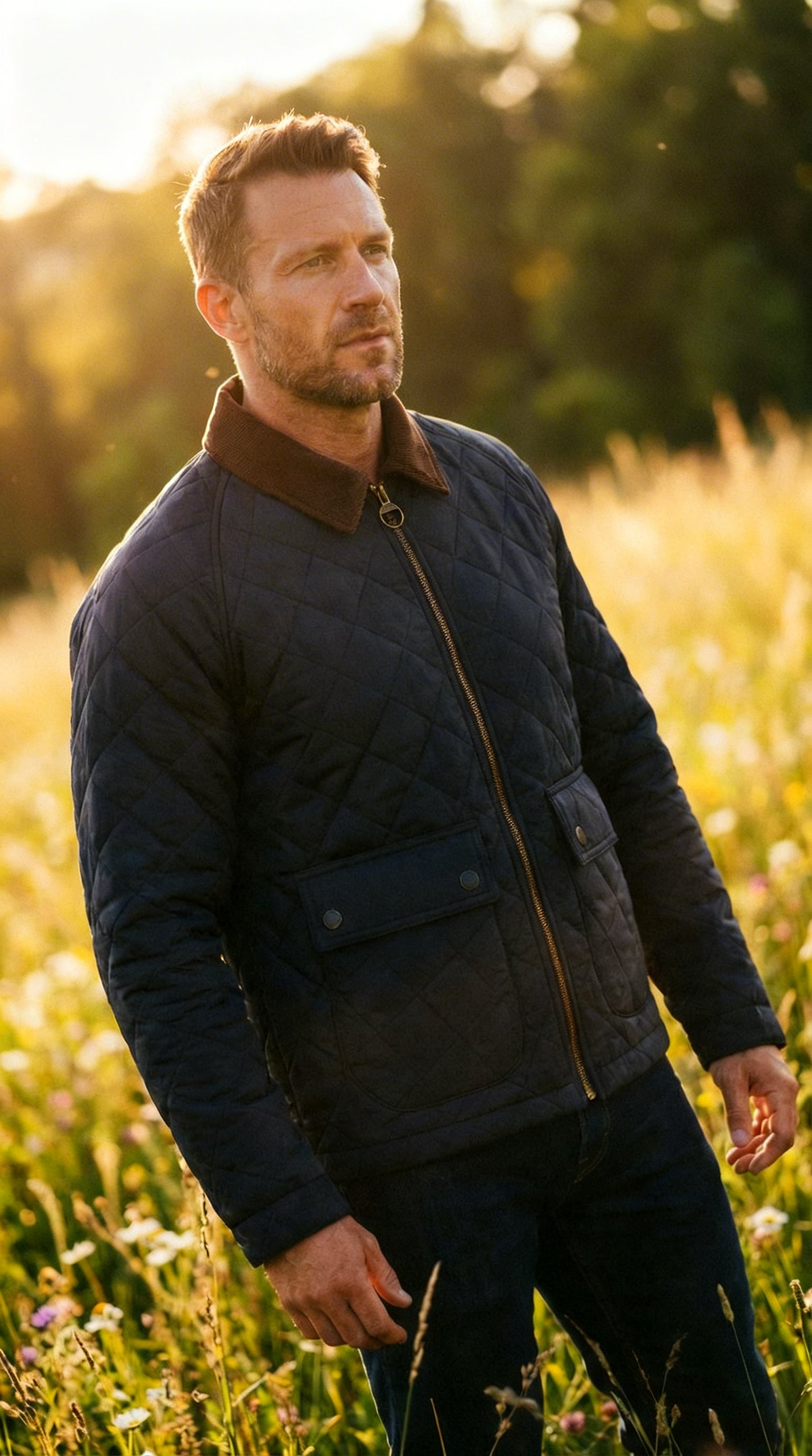 Carter Quilted Corduroy Retro Jacket