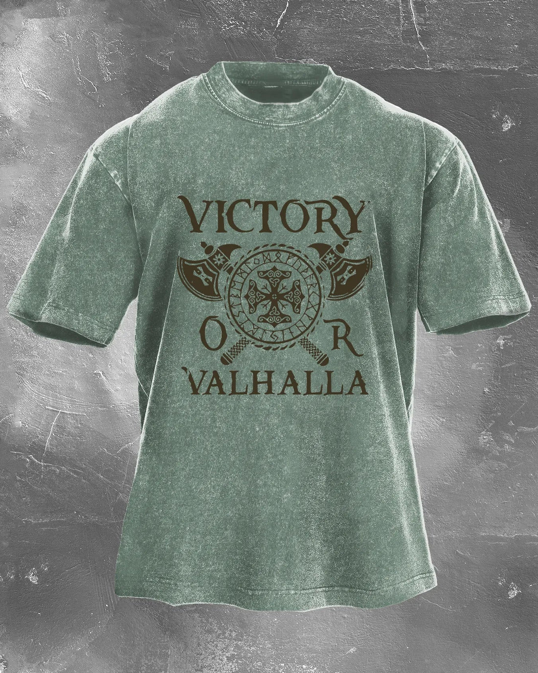 Victory Or Valhalla Washed T-Shirt