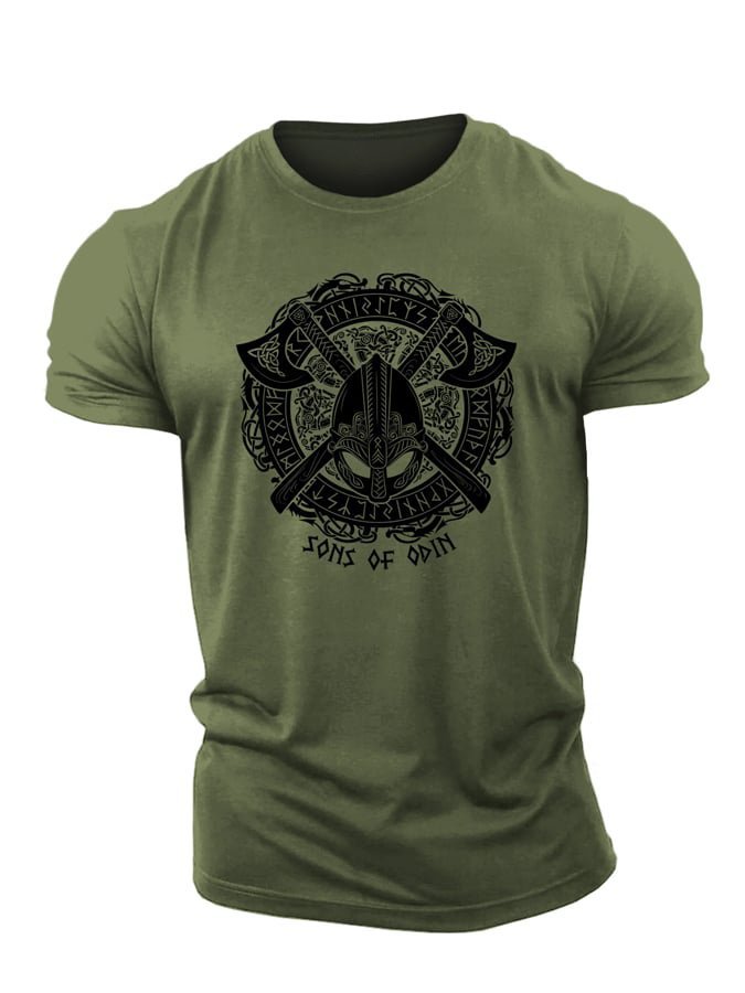 Viking Odin Axes T-Shirt