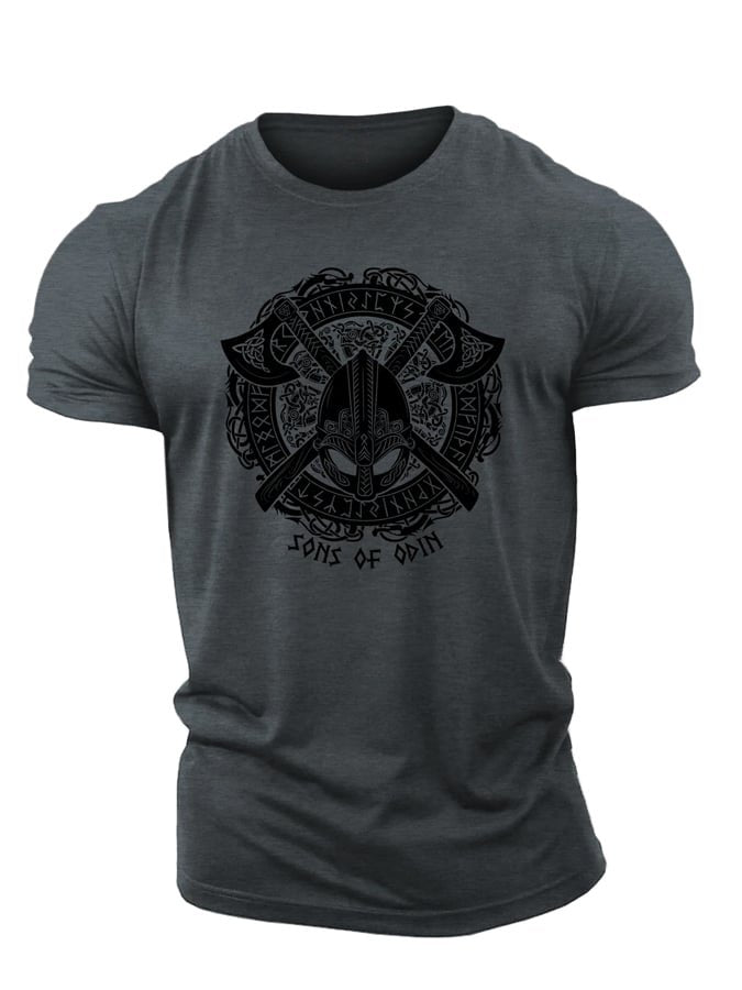 Viking Odin Axes T-Shirt